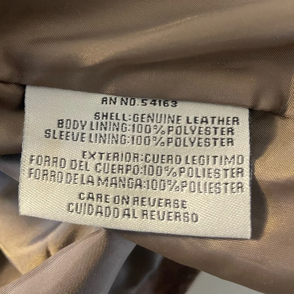 Levi’s Genuine Leather Brown Biker/Mojo Jacket - Picture 7 of 12